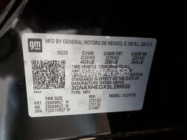 Photo 8 of 2025 CHEVROLET EQUINOX LT (VIN 3GNAXHEGXSL299532)