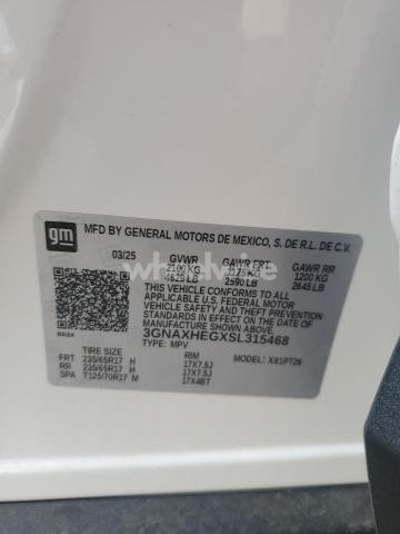 Photo 8 of 2025 CHEVROLET EQUINOX LT (VIN 3GNAXHEGXSL315468)