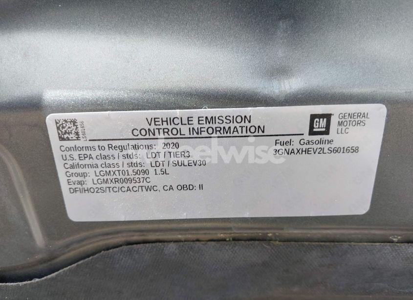 Photo 9 of 2020 Chevrolet Equinox FWD LS (VIN 3GNAXHEV2LS601658)