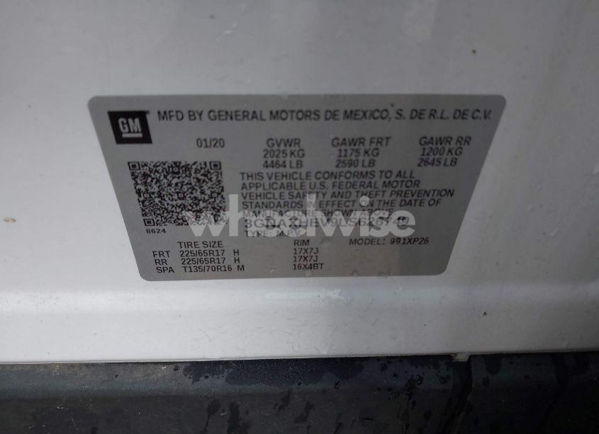 Photo 9 of 2020 Chevrolet Equinox FWD LS (VIN 3GNAXHEV9LS626749)