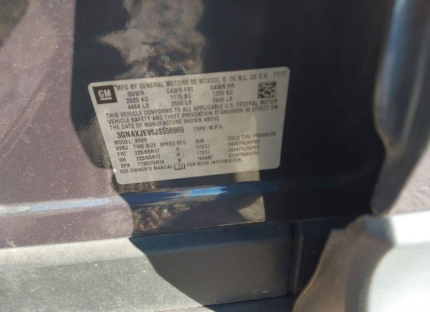 Photo 9 of 2018 Chevrolet Equinox LT (VIN 3GNAXJEV6JS556969)