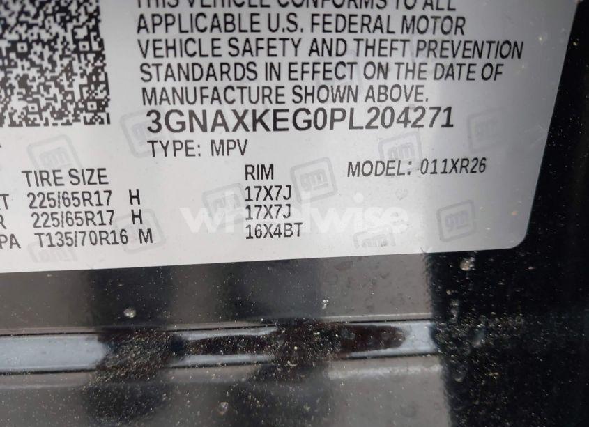 Photo 9 of 2023 Chevrolet Equinox FWD LT (VIN 3GNAXKEG0PL204271)