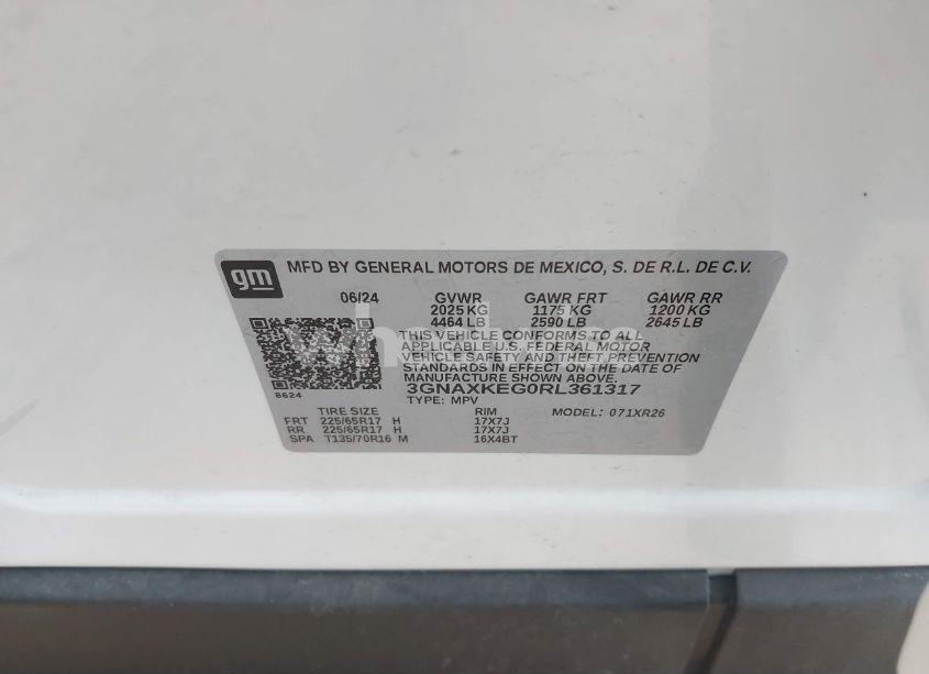 Photo 9 of 2024 Chevrolet Equinox FWD LT (VIN 3GNAXKEG0RL361317)