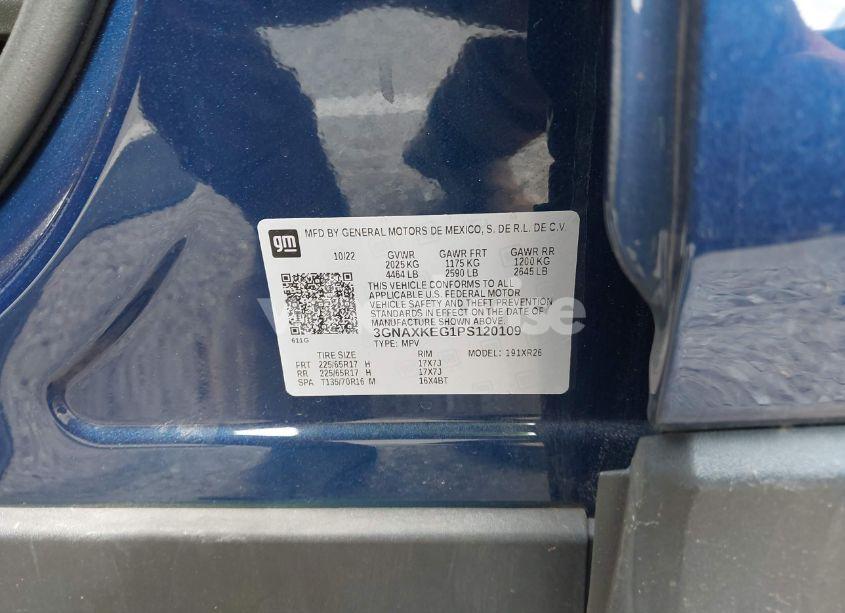 Photo 9 of 2023 Chevrolet Equinox FWD LT (VIN 3GNAXKEG1PS120109)