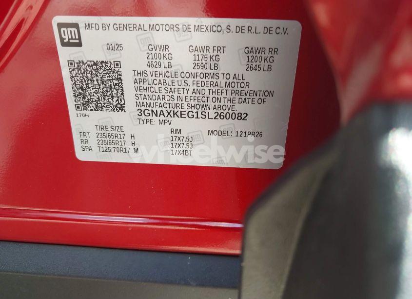 Photo 9 of 2025 Chevrolet Equinox FWD ACTIV (VIN 3GNAXKEG1SL260082)