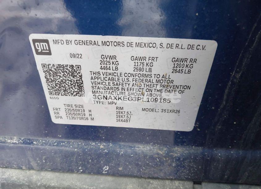 Photo 9 of 2023 Chevrolet Equinox FWD LT (VIN 3GNAXKEG3PL109185)