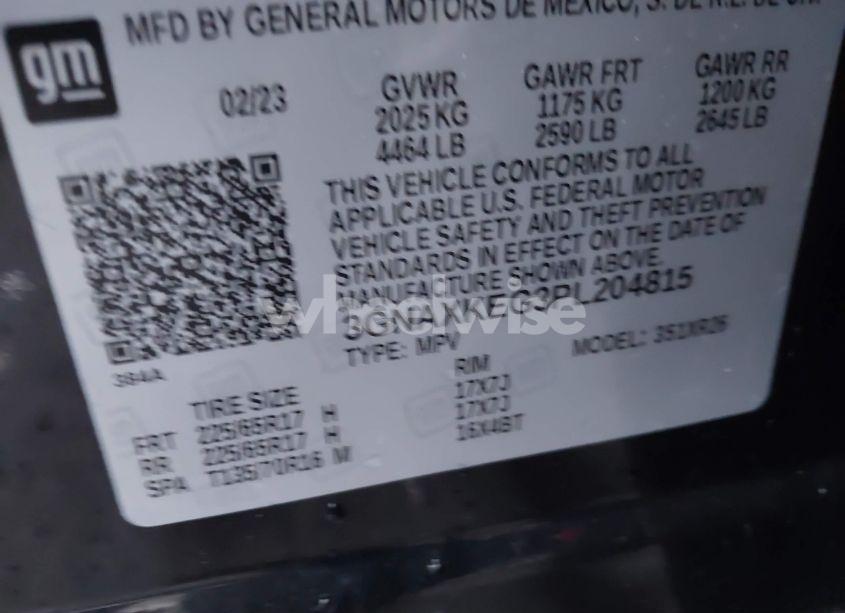 Photo 9 of 2023 Chevrolet Equinox FWD LT (VIN 3GNAXKEG3PL204815)