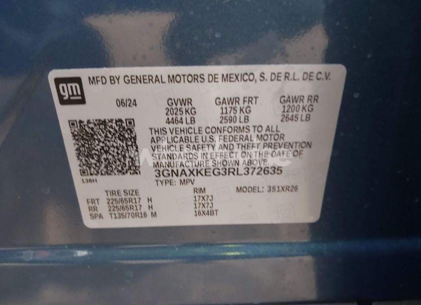 Photo 9 of 2024 Chevrolet Equinox FWD LT (VIN 3GNAXKEG3RL372635)