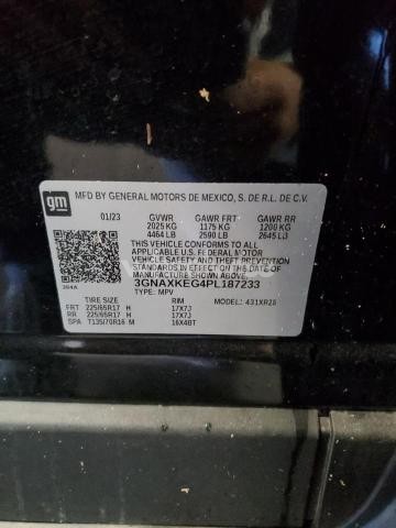 Photo 11 of 2023 CHEVROLET EQUINOX LT (VIN 3GNAXKEG4PL187233)