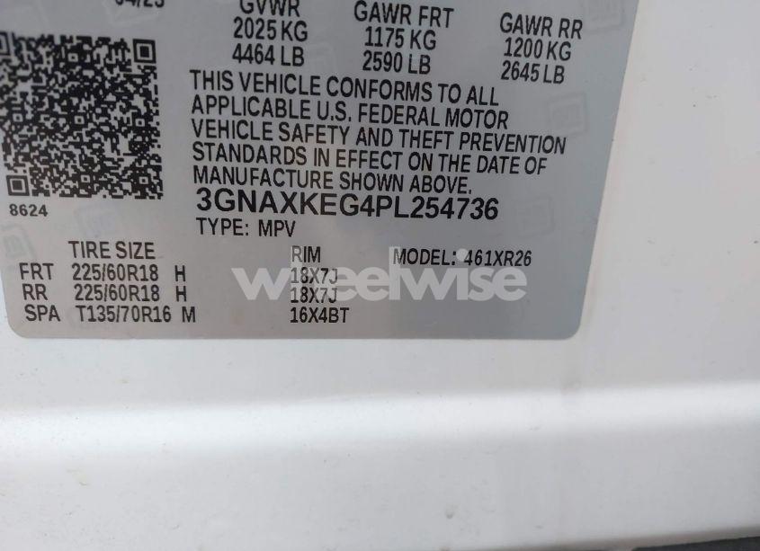 Photo 9 of 2023 Chevrolet Equinox FWD LT (VIN 3GNAXKEG4PL254736)