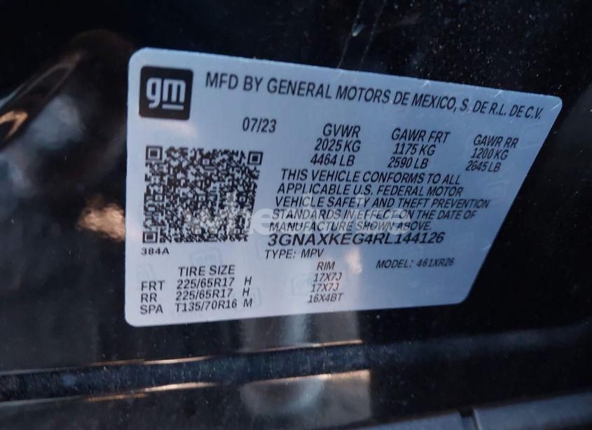 Photo 9 of 2024 Chevrolet Equinox FWD LT (VIN 3GNAXKEG4RL144126)