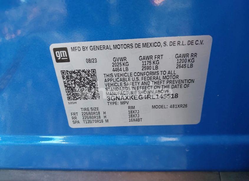 Photo 9 of 2024 Chevrolet Equinox FWD LT (VIN 3GNAXKEG4RL145518)