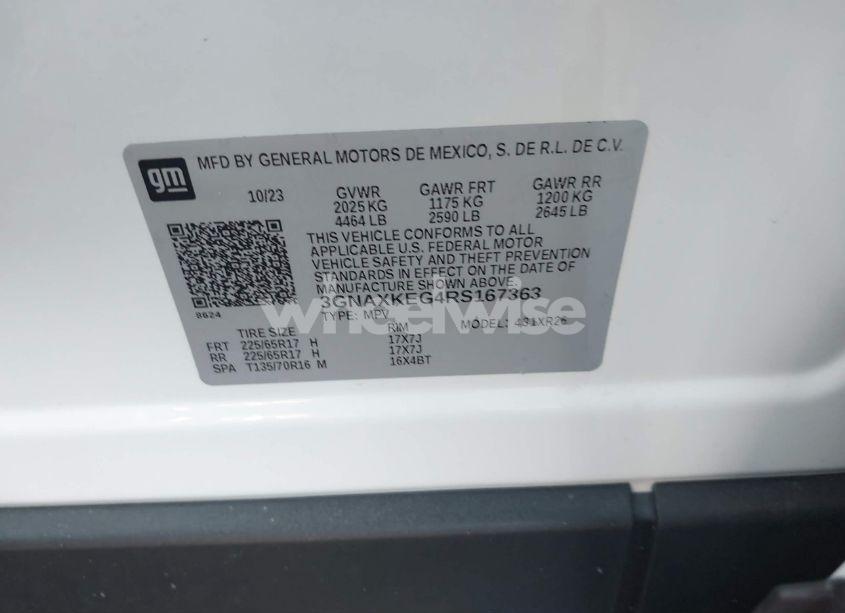 Photo 9 of 2024 Chevrolet Equinox FWD LT (VIN 3GNAXKEG4RS167363)