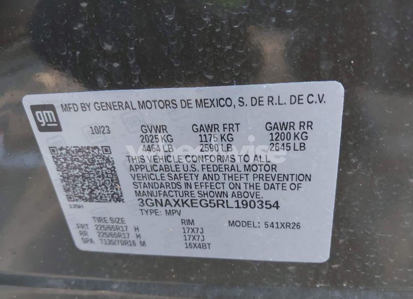 Photo 9 of 2024 Chevrolet Equinox FWD LT (VIN 3GNAXKEG5RL190354)