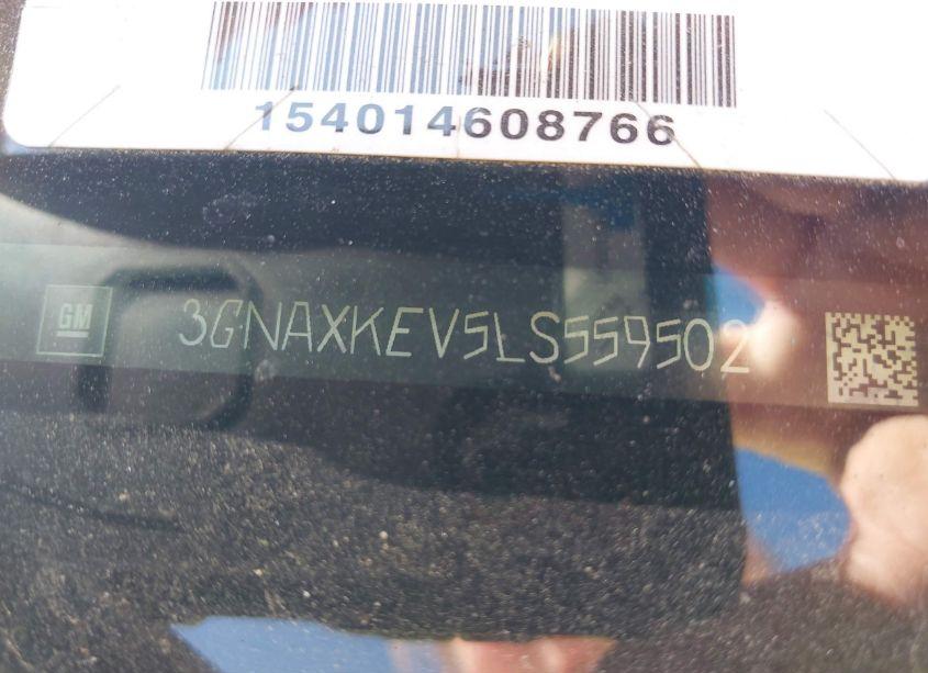 Photo 9 of 2020 Chevrolet Equinox FWD LT 1.5L TURBO (VIN 3GNAXKEV5LS559502)