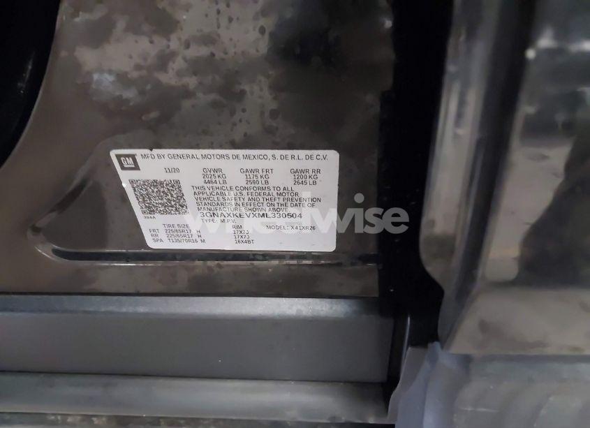 Photo 9 of 2021 Chevrolet Equinox FWD LT (VIN 3GNAXKEVXML330504)