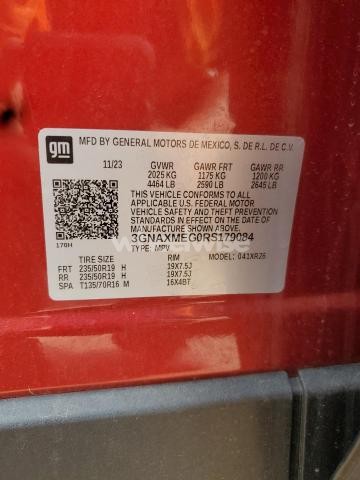 Photo 6 of 2024 CHEVROLET EQUINOX RS (VIN 3GNAXMEG0RS179084)