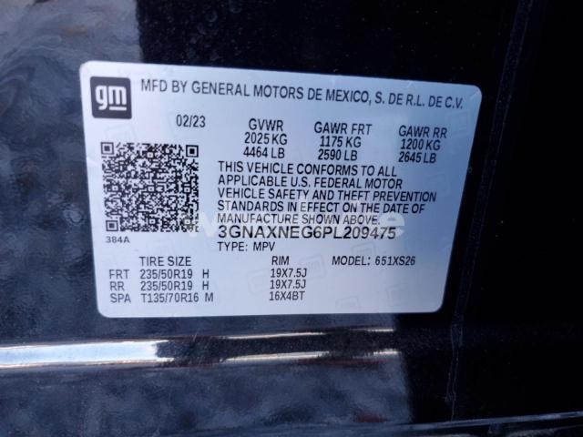 Photo 12 of 2023 CHEVROLET EQUINOX PREMIER (VIN 3GNAXNEG6PL209475)