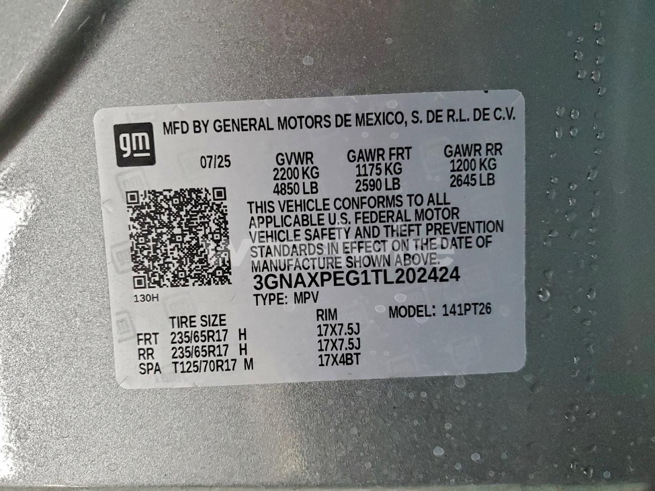 Photo 14 of 2026 CHEVROLET EQUINOX LT (VIN 3GNAXPEG1TL202424)