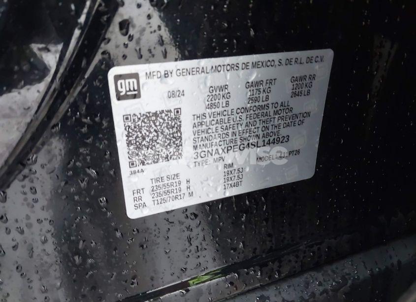 Photo 9 of 2025 Chevrolet Equinox AWD LT (VIN 3GNAXPEG4SL144923)