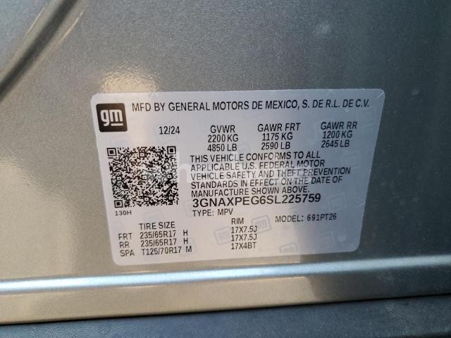 Photo 8 of 2025 CHEVROLET EQUINOX LT (VIN 3GNAXPEG6SL225759)