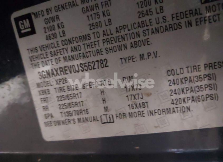 Photo 9 of 2018 Chevrolet Equinox LS (VIN 3GNAXREV0JS562782)