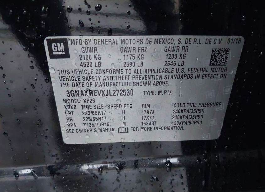 Photo 9 of 2018 Chevrolet Equinox LS (VIN 3GNAXREVXJL272530)