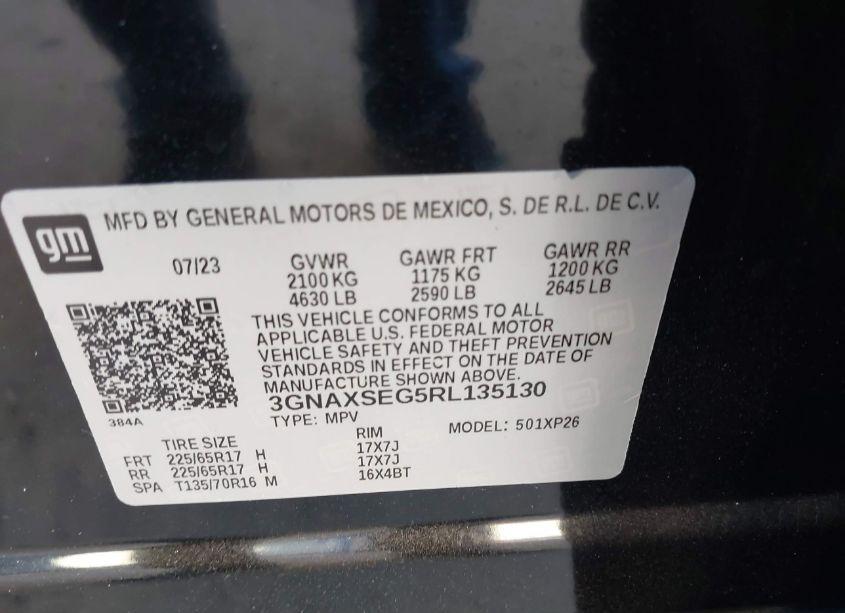 Photo 9 of 2024 Chevrolet Equinox AWD LS (VIN 3GNAXSEG5RL135130)