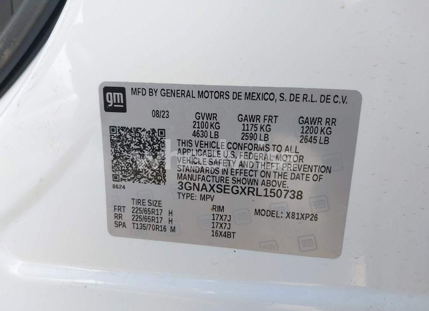 Photo 9 of 2024 Chevrolet Equinox AWD LS (VIN 3GNAXSEGXRL150738)