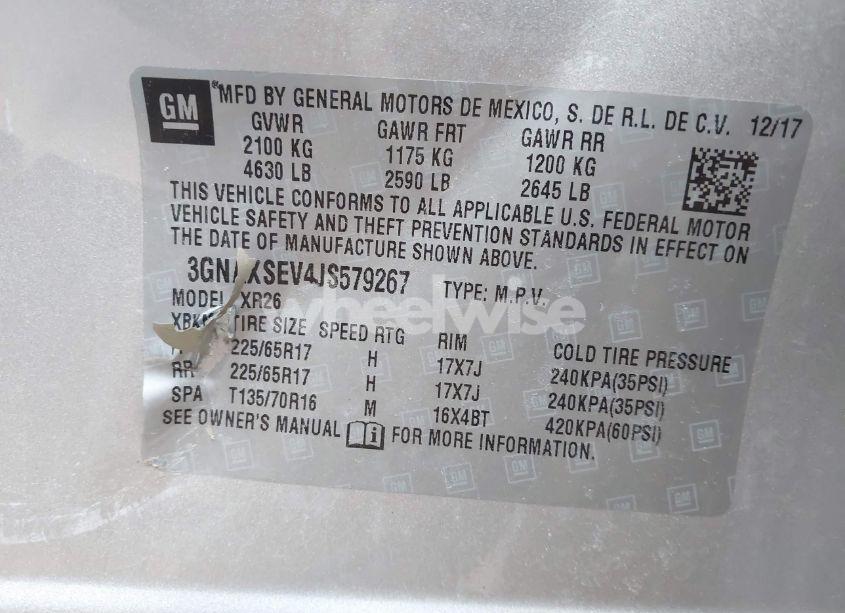 Photo 9 of 2018 Chevrolet Equinox LT (VIN 3GNAXSEV4JS579267)