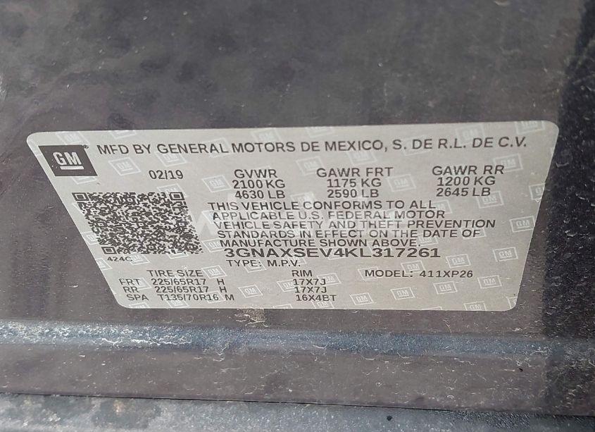 Photo 9 of 2019 Chevrolet Equinox LS (VIN 3GNAXSEV4KL317261)