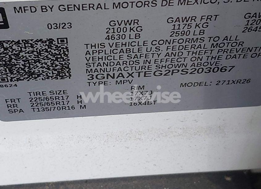 Photo 8 of 2023 Chevrolet Equinox AWD 2FL (VIN 3GNAXTEG2PS203067)