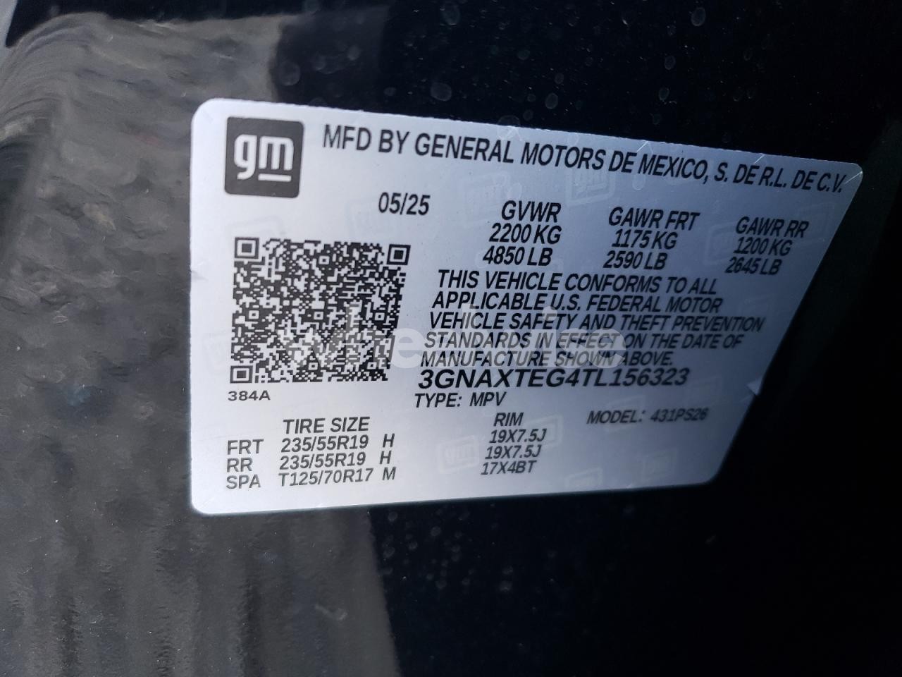 Photo 13 of 2026 CHEVROLET EQUINOX RS (VIN 3GNAXTEG4TL156323)