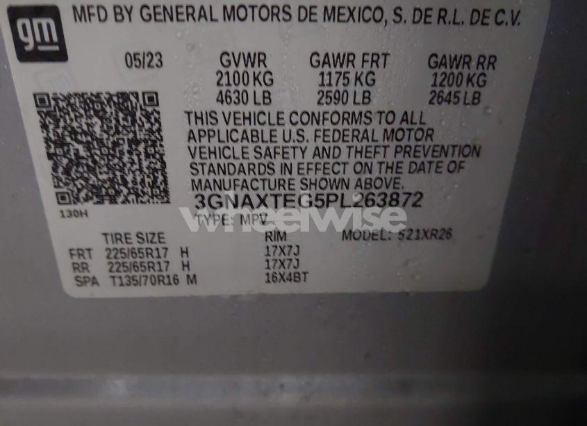 Photo 9 of 2023 Chevrolet Equinox AWD 2FL (VIN 3GNAXTEG5PL263872)