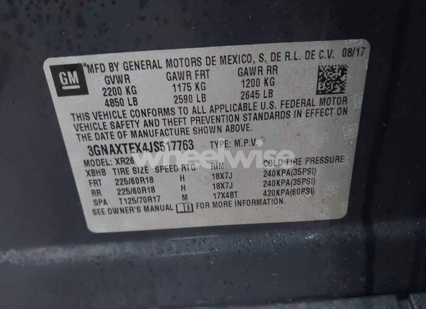 Photo 9 of 2018 Chevrolet Equinox LT (VIN 3GNAXTEX4JS517763)