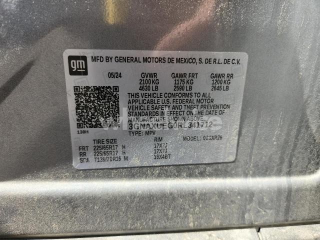 Photo 12 of 2024 CHEVROLET EQUINOX LT (VIN 3GNAXUEG0RL341712)