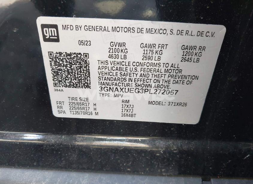 Photo 9 of 2023 Chevrolet Equinox AWD LT (VIN 3GNAXUEG3PL272057)