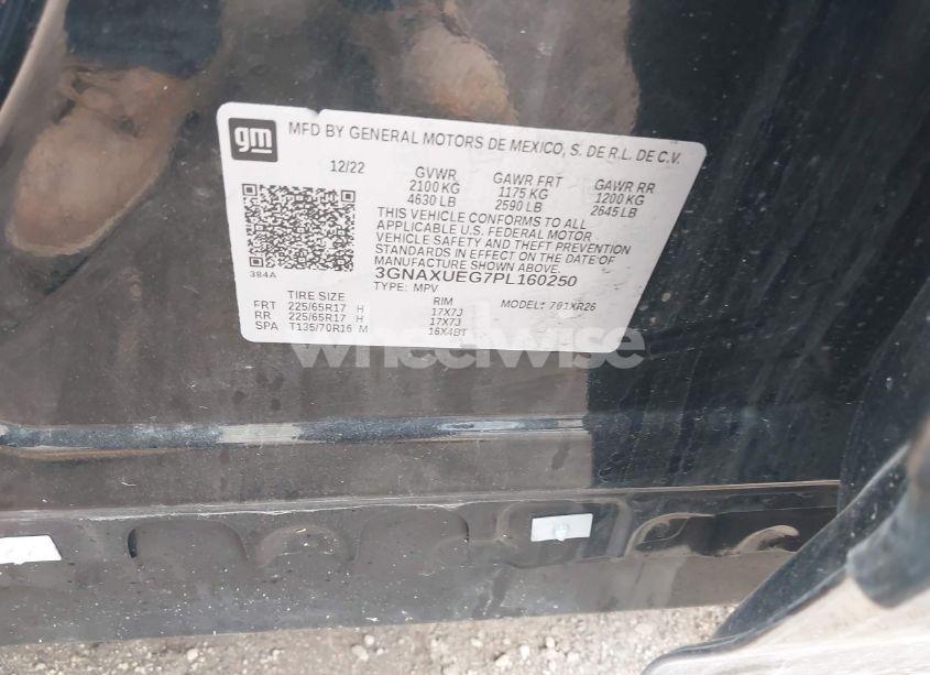 Photo 9 of 2023 Chevrolet Equinox AWD LT (VIN 3GNAXUEG7PL160250)