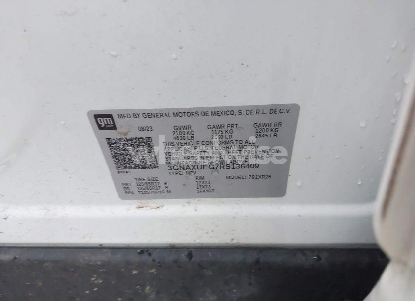 Photo 9 of 2024 Chevrolet Equinox AWD LT (VIN 3GNAXUEG7RS136409)