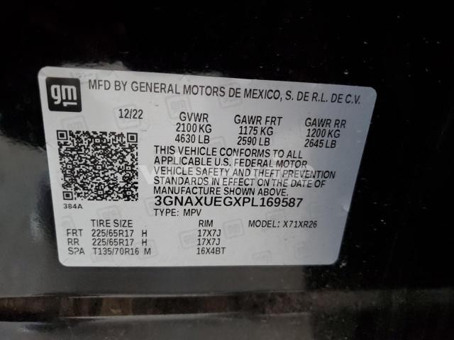 Photo 14 of 2023 CHEVROLET EQUINOX LT (VIN 3GNAXUEGXPL169587)