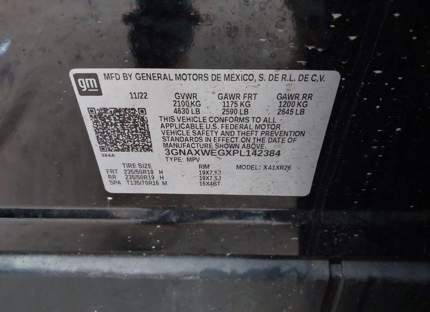 Photo 9 of 2023 Chevrolet Equinox AWD RS (VIN 3GNAXWEGXPL142384)