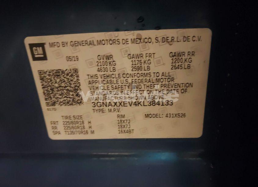 Photo 9 of 2019 Chevrolet Equinox PREMIER (VIN 3GNAXXEV4KL384133)