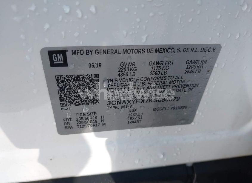 Photo 9 of 2019 Chevrolet Equinox PREMIER (VIN 3GNAXYEX7KS680079)