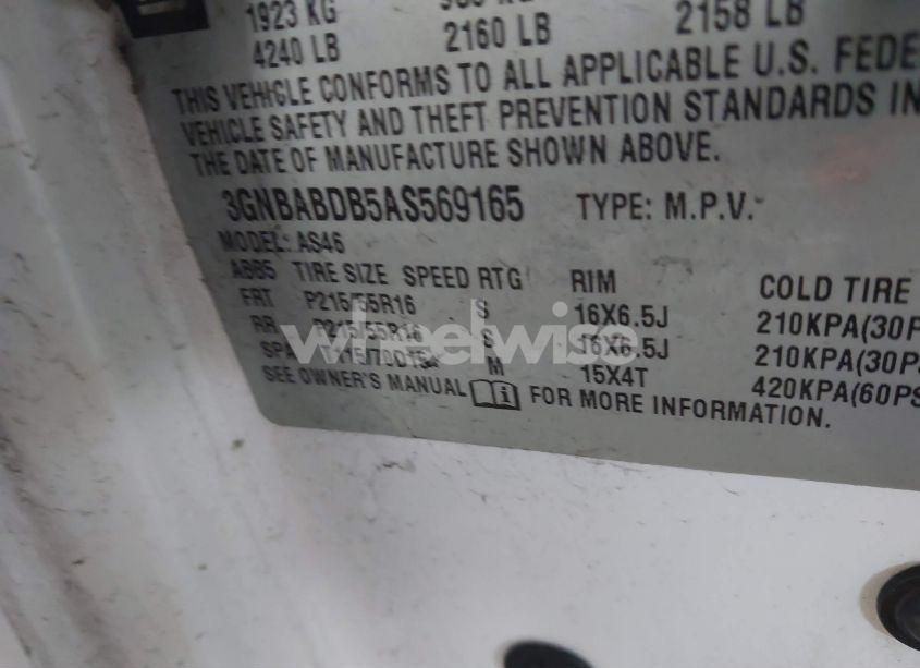 Photo 9 of 2010 Chevrolet Hhr LT (VIN 3GNBABDB5AS569165)