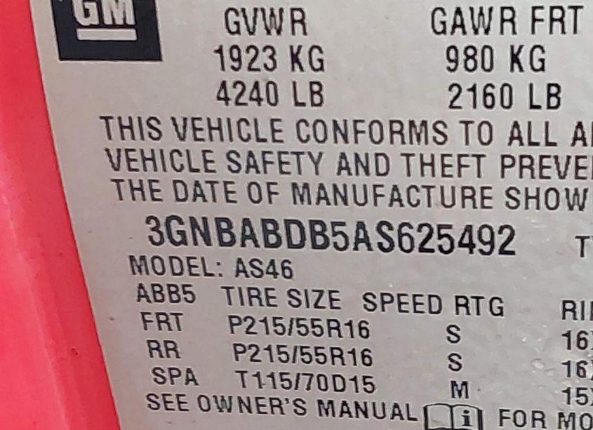 Photo 9 of 2010 Chevrolet Hhr LT (VIN 3GNBABDB5AS625492)