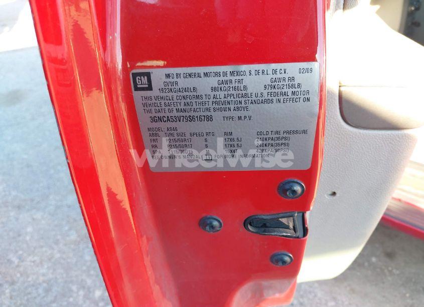 Photo 9 of 2009 Chevrolet Hhr LT (VIN 3GNCA53V79S616788)