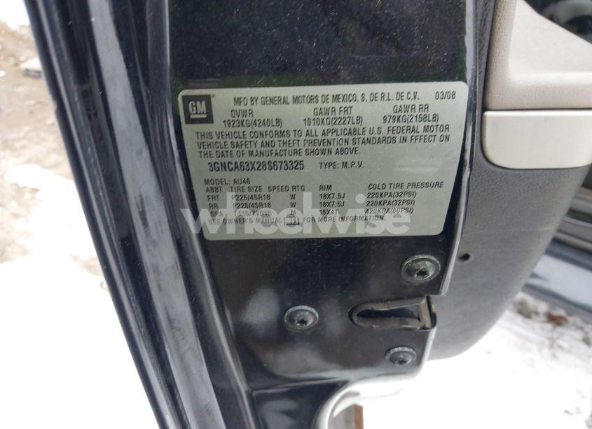 Photo 9 of 2008 Chevrolet Hhr SS (VIN 3GNCA63X28S673325)