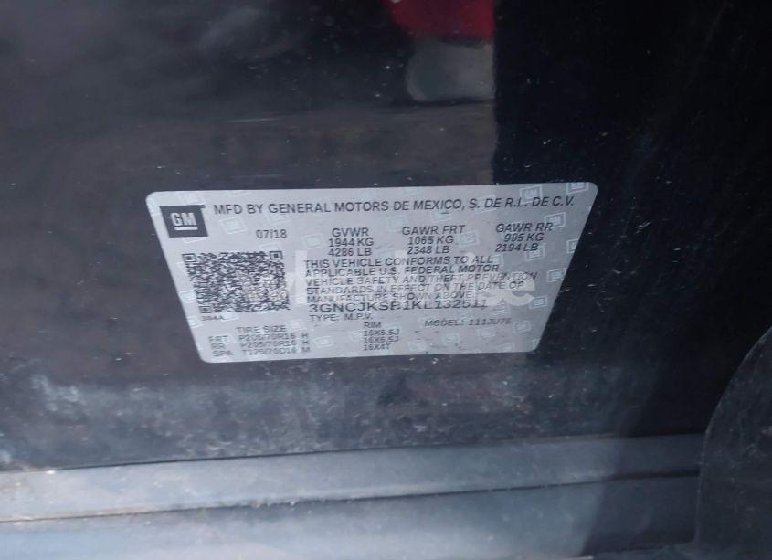 Photo 9 of 2019 Chevrolet Trax LS (VIN 3GNCJKSB1KL132511)