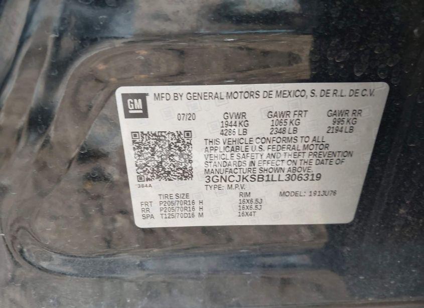 Photo 9 of 2020 Chevrolet Trax FWD LS (VIN 3GNCJKSB1LL306319)