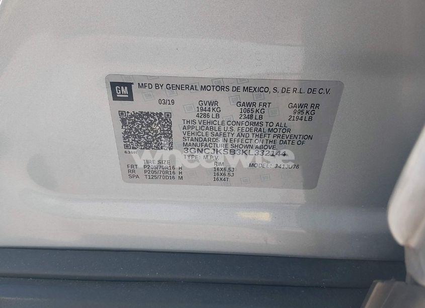 Photo 9 of 2019 Chevrolet Trax LS (VIN 3GNCJKSB3KL332144)